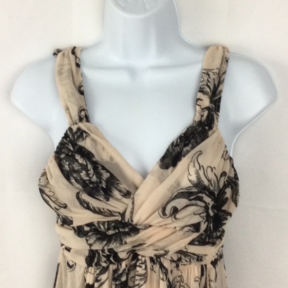 Express Mesh Babydoll Floral Peasant Tank Top Sz S - Picture 3 of 12